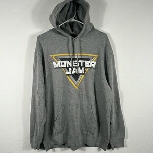 🔥🔥 MONSTER JAM FESTIVAL JAPAN‎ Crew HOODIE Sweatshirt Monster Truck 2XL - EUC